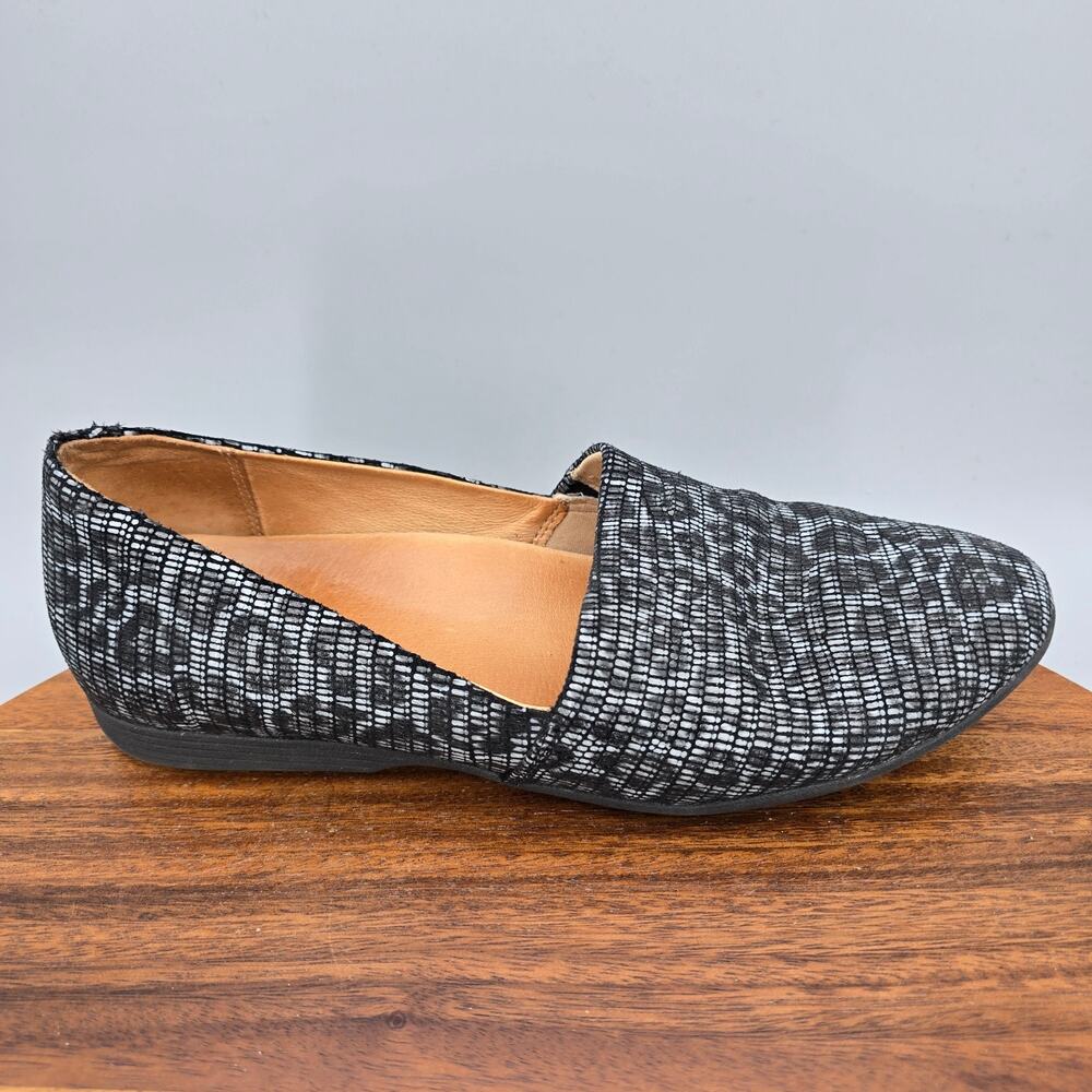 Dansko Larisa Shoes Women's 6.5 37 Leopard Print Leather Comfort Loafer Flats
